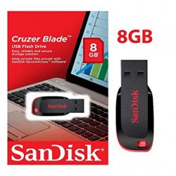SanDisk 8 GB USB 2.0 Cruzer Blade Flash Drive (8GB)